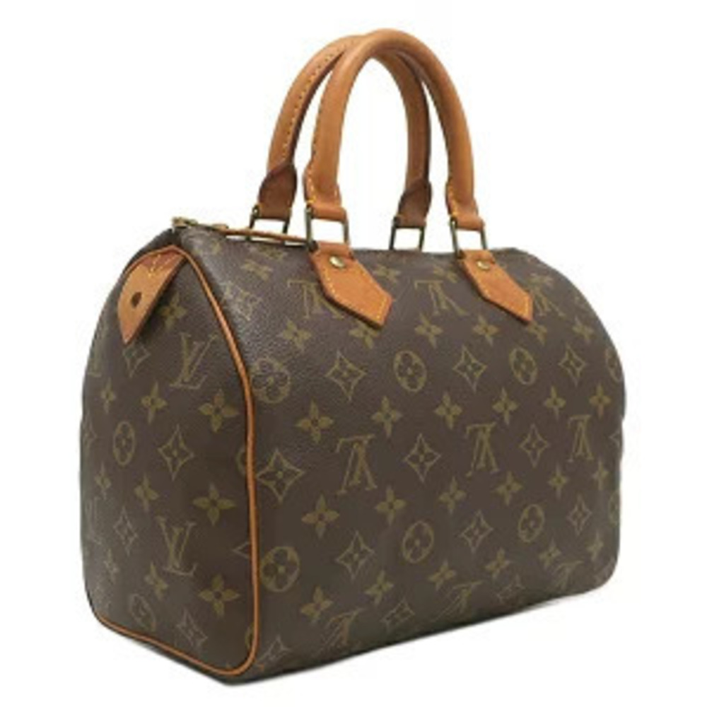Louis Vuitton key Monogram canvas Boston padlock handbag Speedy Brown